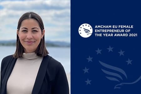 Norwegian start-up wins  AmCham EU Female Entrepreneur of the Year Award 