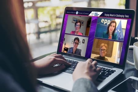 Susan Danger, CEO, AmCham EU chairs discussion on future of EU-US relations at 31st Greek Economic Summit 